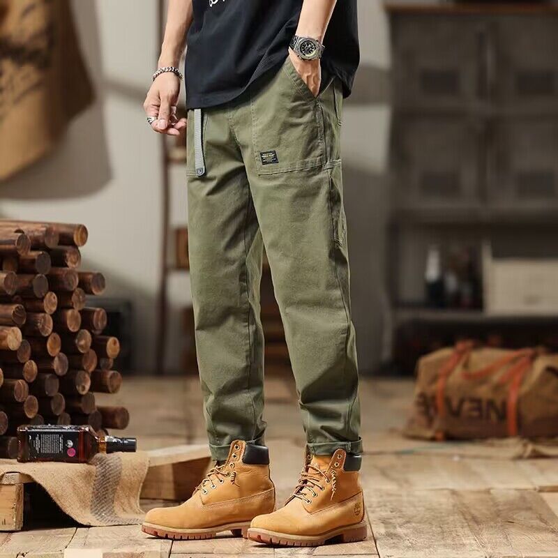 Men's Overalls Autumn Straight High Waist
