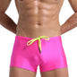 Men's Boxer Swimming Trunks Fashion Lace-up Design