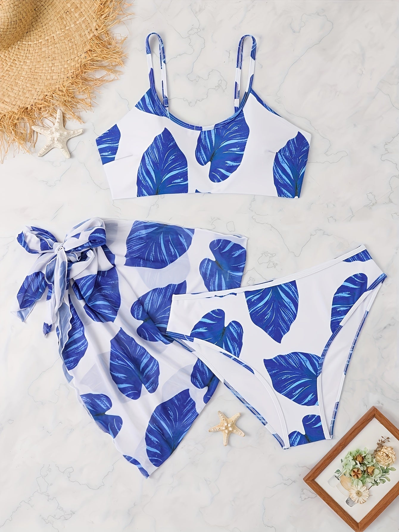Oversized Three-piece Swimsuit Shaving Bikini Set Bikini Holiday Style