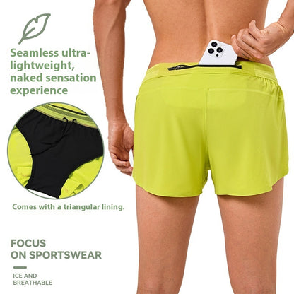 Breathable Sweat-wicking Anti-exposure Lining Exercise Shorts