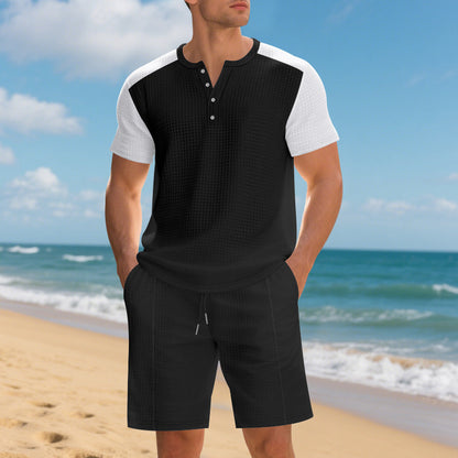 Amazon Plus Size American Short Sleeve Suit