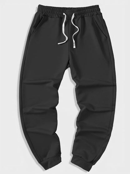 Women's Pure Color Tied Sports Trousers