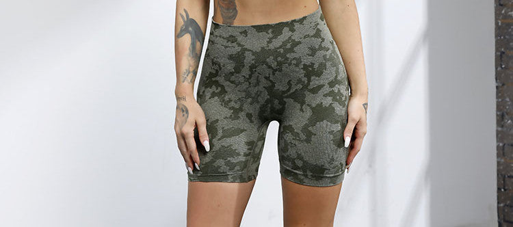 Sports Bra Hip-lifting Fitness Shorts Cross-border Sports Suit Seamless Yoga Suit Women