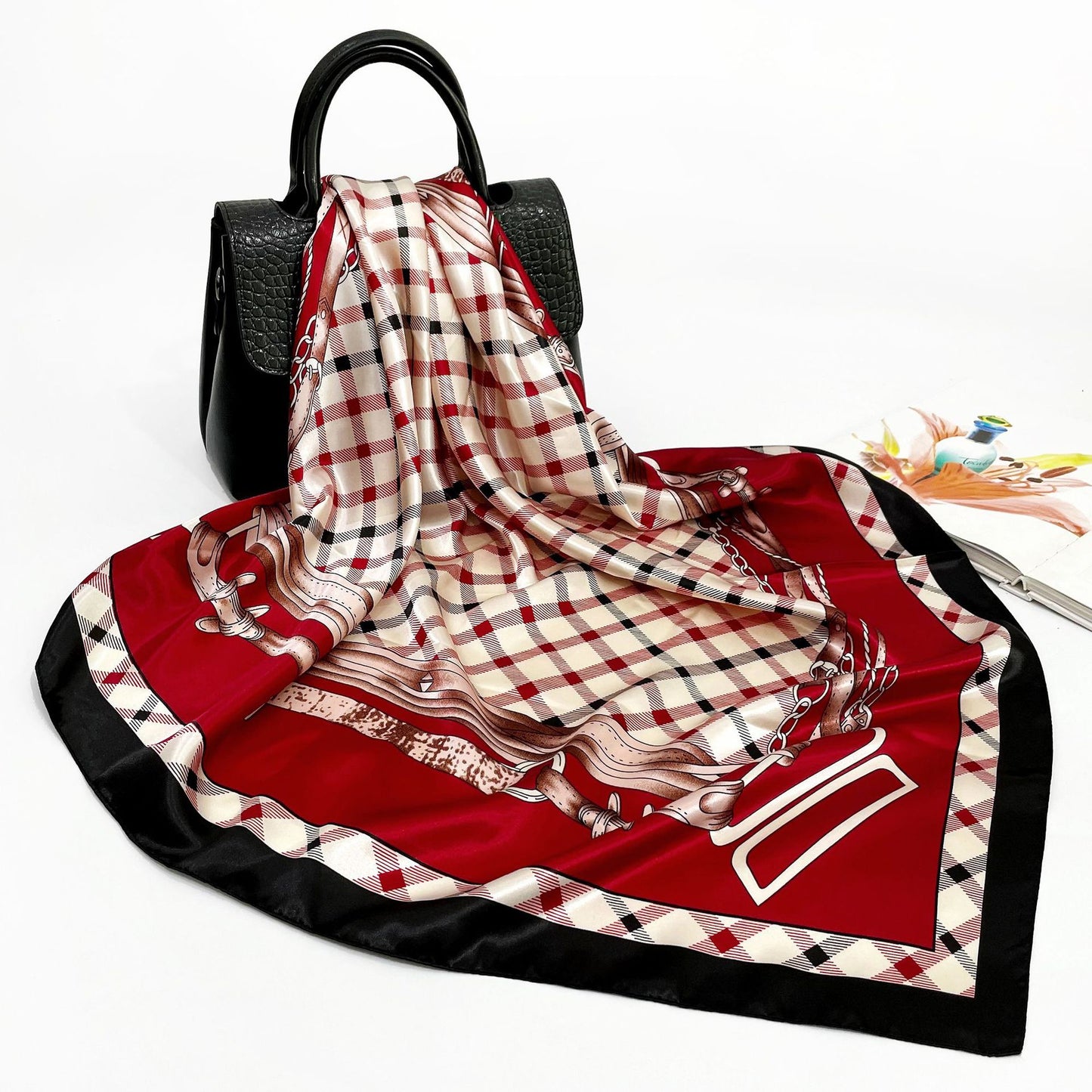 Spring And Autumn New 90cm Silk Scarf Silk Square