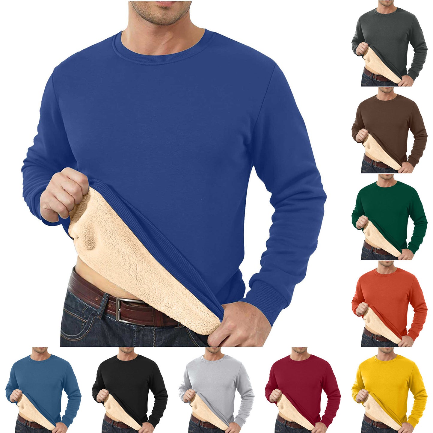 Thickened Warm And Loose Round Neck Cashmere Sweaters