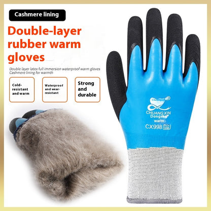 Cold Protection Thickening Fleece-lined Warm Full Labor Gloves