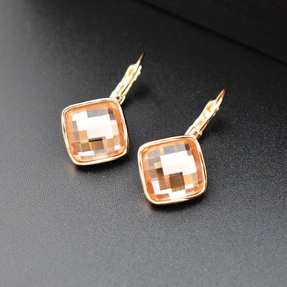 Korean Style Graceful Earrings Simple Square
