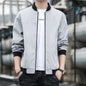 Men's Jacket Spring And Autumn Solid Color Stand Collar Coat