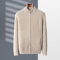 Men's Half Turtleneck Zipper Cardigan Thickened Jacket Casual