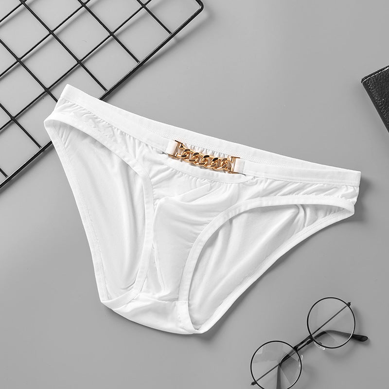 Men's Metal Chain Thin Personality Nylon Sweat-absorbent