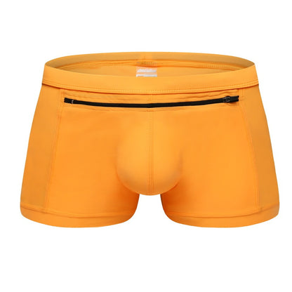 Back Pocket Men's Front Pocket Zipper Design Quick-drying