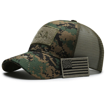Tear Mark Velcro Outdoor Sun Protection Tactical Camouflage Baseball Hat