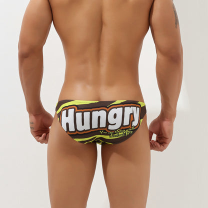 Men's Letter Printed Briefs Bikini Underpants