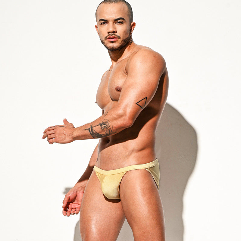 Men's High Fork Swim Briefs Sexy Low Waist Bikini Beach