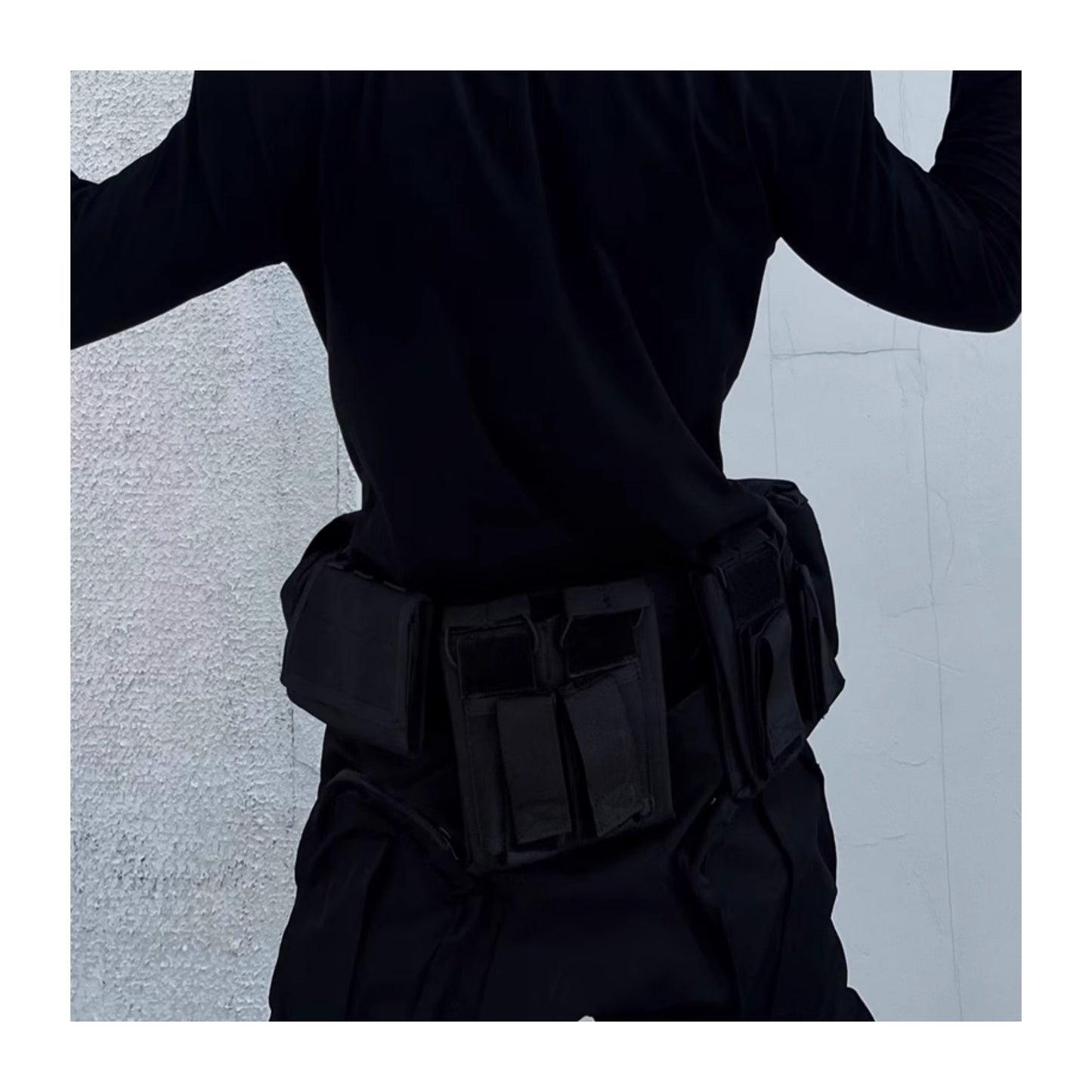 High Street Function Detachable Multifunctional Tactical Belt Waist Bag Suit