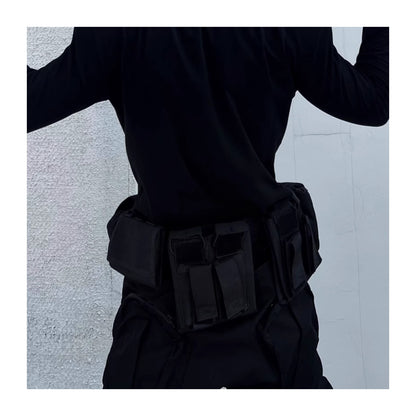 High Street Function Detachable Multifunctional Tactical Belt Waist Bag Suit