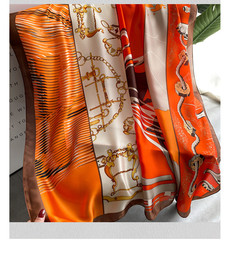 Women's Fashionable New Shawl With Silk Scarf