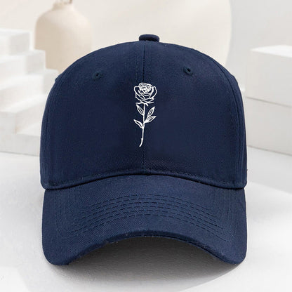 Men's And Women's Casual Simple Rose Washed Baseball Cap