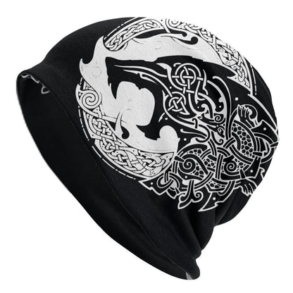 Sleeve Cap Double-layer Elastic Viking Totem Wolf Hipster Street Dance