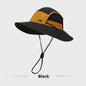 Men's Color Matching Outdoor Sun Protection Alpine Cap