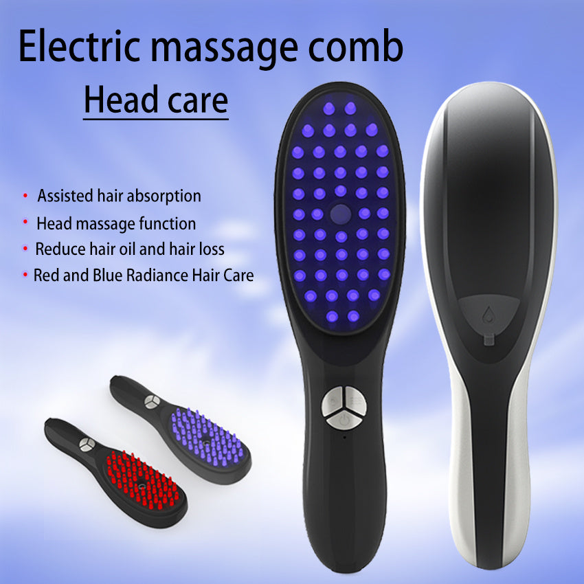 MOQ500  Vibrating Hair Care Red And Blue Light Nursing Therapy Water Replenishing Instrument