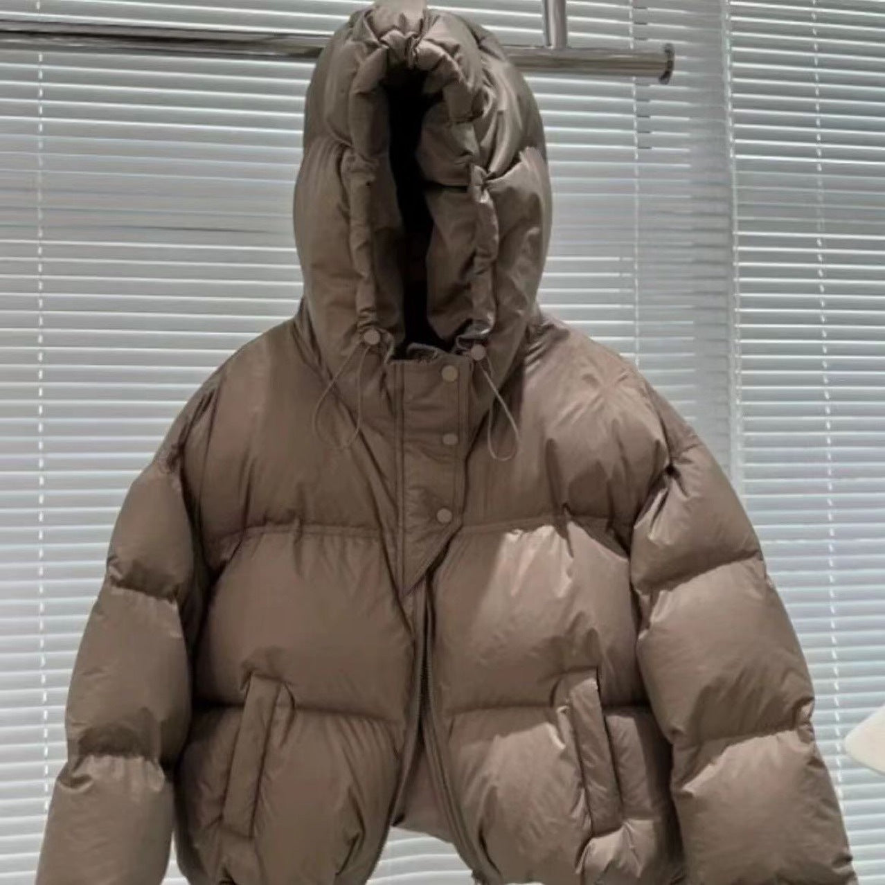 Down Cotton-padded Coat For Women Short Hood Cotton-padded Coat