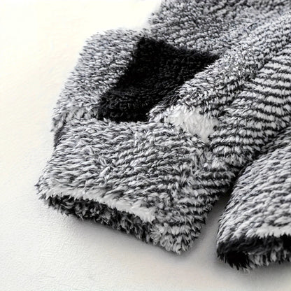 European And American Autumn And Winter Plaid Pattern Imitation Fur Men's Break