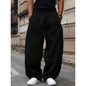Men's Straight High Waist Casual Pants