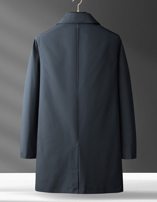 Trench Coat And Overcoat Light Luxury Casual Korean Style Temperament Coat Men's Light Winter