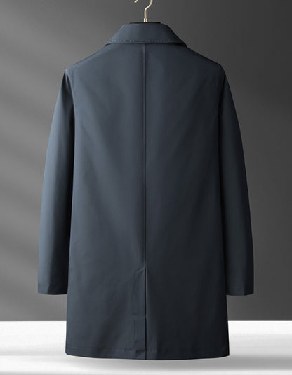 Trench Coat And Overcoat Light Luxury Casual Korean Style Temperament Coat Men's Light Winter