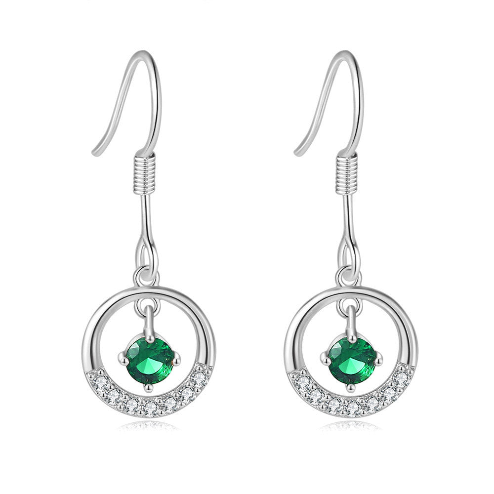 Fashion Simple Beccarite Round Earrings