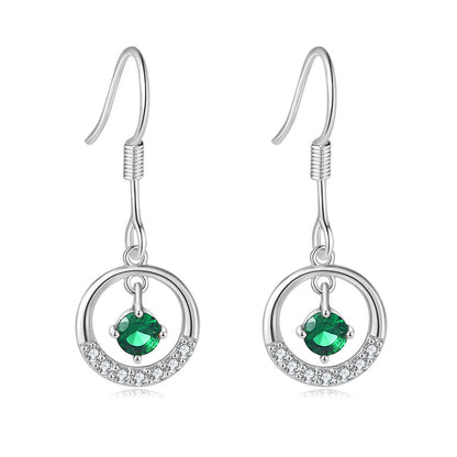 Fashion Simple Beccarite Round Earrings
