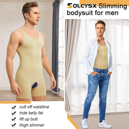Men's Body-shaping Corsets Crotch Hollow-out Cinched Belly Contracting Inner Wear Base Body-shaping Corsets