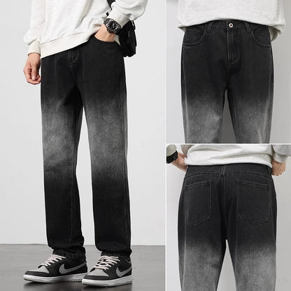 New Spring And Summer Men's Straight Loose Wide-leg Pants