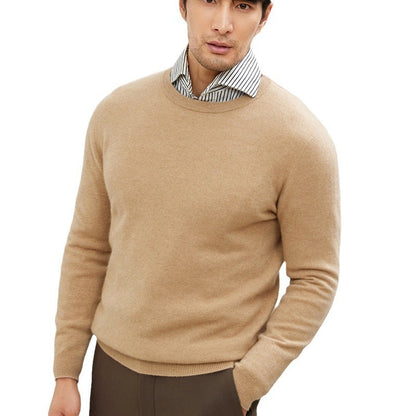 Men's Long Sleeve Pullover Business Casual Sweater Autumn And Winter Wild Thickened