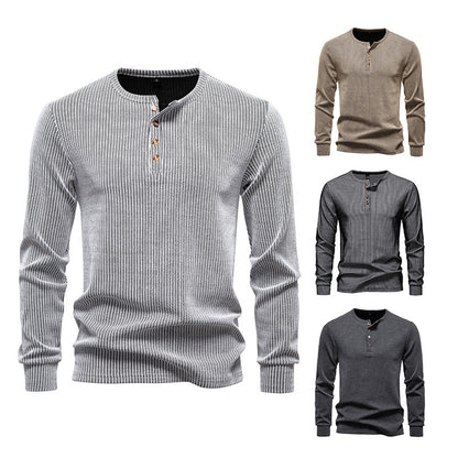 Casual Fashion Long Sleeve Men's Slim Fit Sports T-shirt
