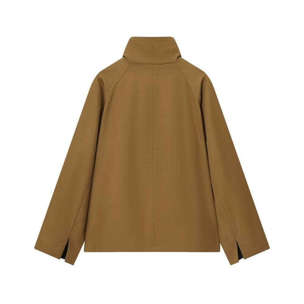 Casual Women's Short Double-sided Trench Coat