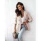Double Breasted Solid Color Fashion Coat