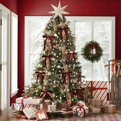 Velvet Christmas Tree Pendant Fabric Door Hanging Christmas Tree Decorations