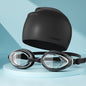 Large Frame HD Waterproof Anti-fog Swimming Goggles Swimming Cap