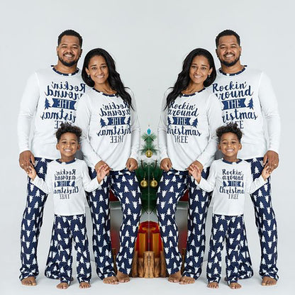 Fashion Printed Long-Sleeved Casual Parent-Child Suit