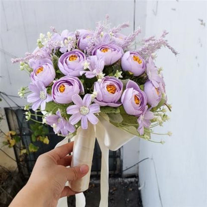 Wedding Bouquet Fake Flowers Photo Props Bouquet Simulation