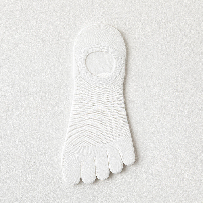 Men's Thin Mesh Breathable Five Finger Invisible Socks