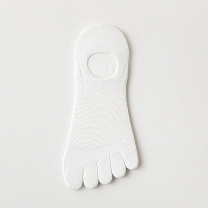 Men's Thin Mesh Breathable Five Finger Invisible Socks