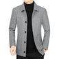 Men's Lapel Woolen Jacket Business Casual Jacket