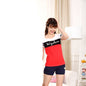 Pure cotton women's fashion short sleeves