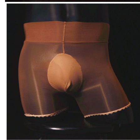 Men's Shiny Stockings Underwear Sexy Transparent
