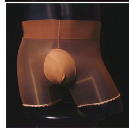 Men's Shiny Stockings Underwear Sexy Transparent