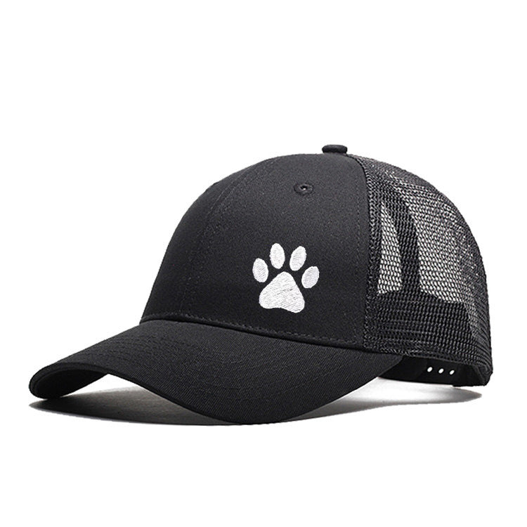 Pure Cotton Six Pieces Mesh Cap Black Forest Embroidery