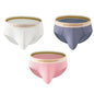 Men's Thin Breathable Sexy Briefs U Convex Big Bag Comfortable Solid Color Simple